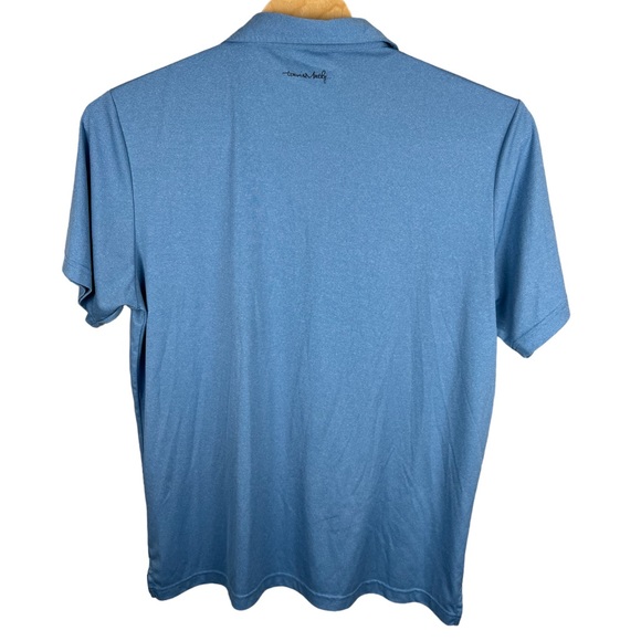 Travis Mathew Men’s Blue Short Sleeve Gold Polo Shirt‎ Size XXL - Picture 2 of 9